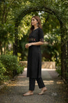Cotton Embroidered Kurti & Pant Set 7