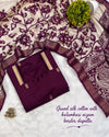 Cotton Top with Chennuri Silk Kalamkari Dupatta 4
