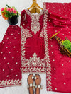 Silk Embroidered Kurta Set 7