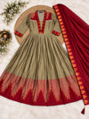 Cotton Spun Silk Anarkali 6