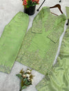 Silk Embroidered Kurta Set 2