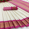 Arani Pattu Silk Checked Sarees with Zari Border 4