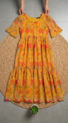 Alfino Chiffon Floral Maxi Dress 10