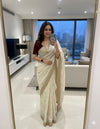 🤩💗Insta Viral Space Silk Saree Multi Sequence Full Worked With Contrast Blouse💗🤩 3