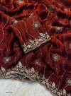 Fancy Space Silk Saree with Sequin Embroidery & C Pallu 8