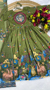 ❤️❤️Cotton Venkatagiri Animal Print Anarkali Sets❤️❤️ 5