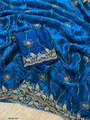 Fancy Space Silk Saree with Sequin Embroidery & C Pallu 9