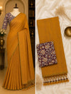 Handloom Khadi Cotton Saree with Blouse 7