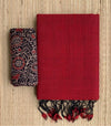 Insta Viral Khadhi Cotton  Sarees With Kalamkari BlousePiece 7