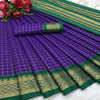 Arani Pattu Silk Checked Sarees with Zari Border 10