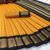 Arani Pattu Silk Checked Sarees with Zari Border 9