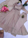Faux Georgette Embroidered Gown 3