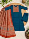 Cotton Ajrakh Print Kurta Set 4