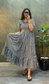 💕💕Premium Mul Chanderi Heart Printed Maxi Gown💕💕 5