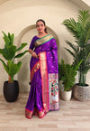 Ganga Jamuna Pichwai & Paithani Silk Saree with Brocade Blouse