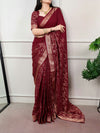 Poly Cotton Saree with Rich Zari Weaving