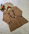 Designer Rayon Tunic with Cross-stitch Embroidery 3
