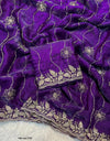 Fancy Space Silk Saree with Sequin Embroidery & C Pallu 3