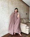 Faux Georgette Embroidered Gown 9