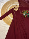 💕Faux Georgette Pintuck Gown💕 9