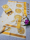 Cotton Embroidered Saree with Blouse 4