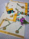 Cotton Embroidered Saree with Blouse 3