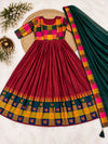 Cotton Spun Silk Anarkali Set 8
