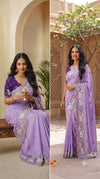 Embroidered Saree with Blouse 6