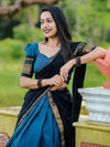 Kanchi Cotton Zari Woven Lehenga Set 8